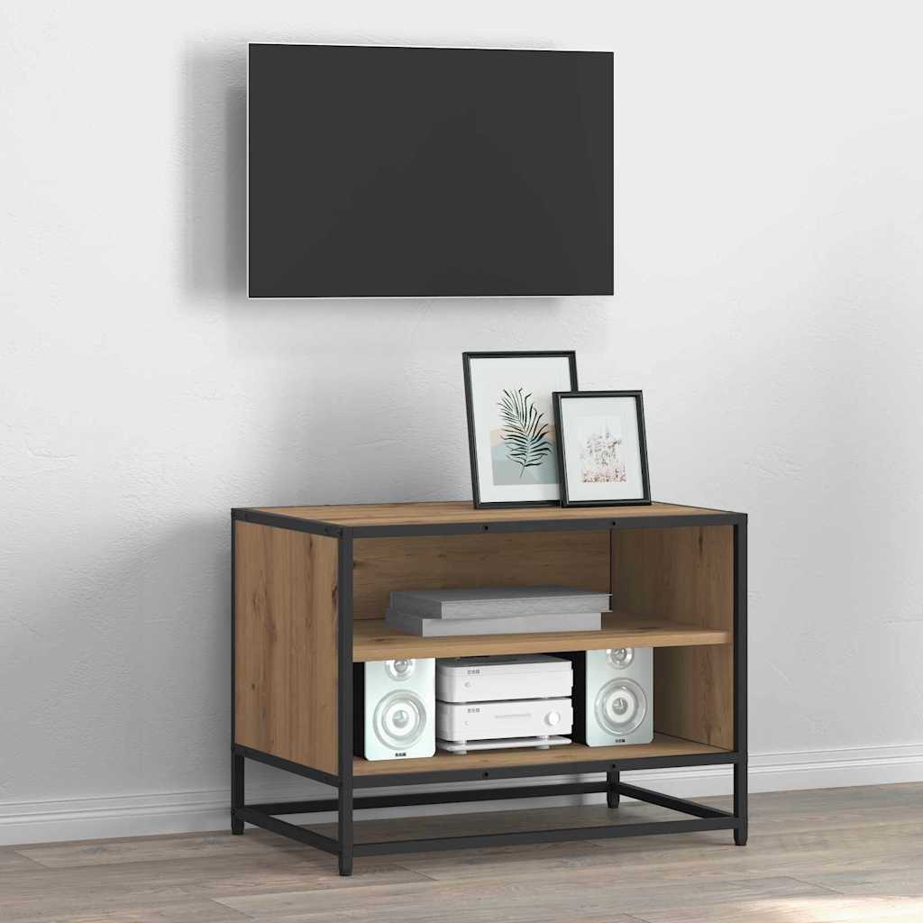 Cabinet TV stejar artizanal 61 x 40 x 46 cm Lemn compozit — imaginea 4