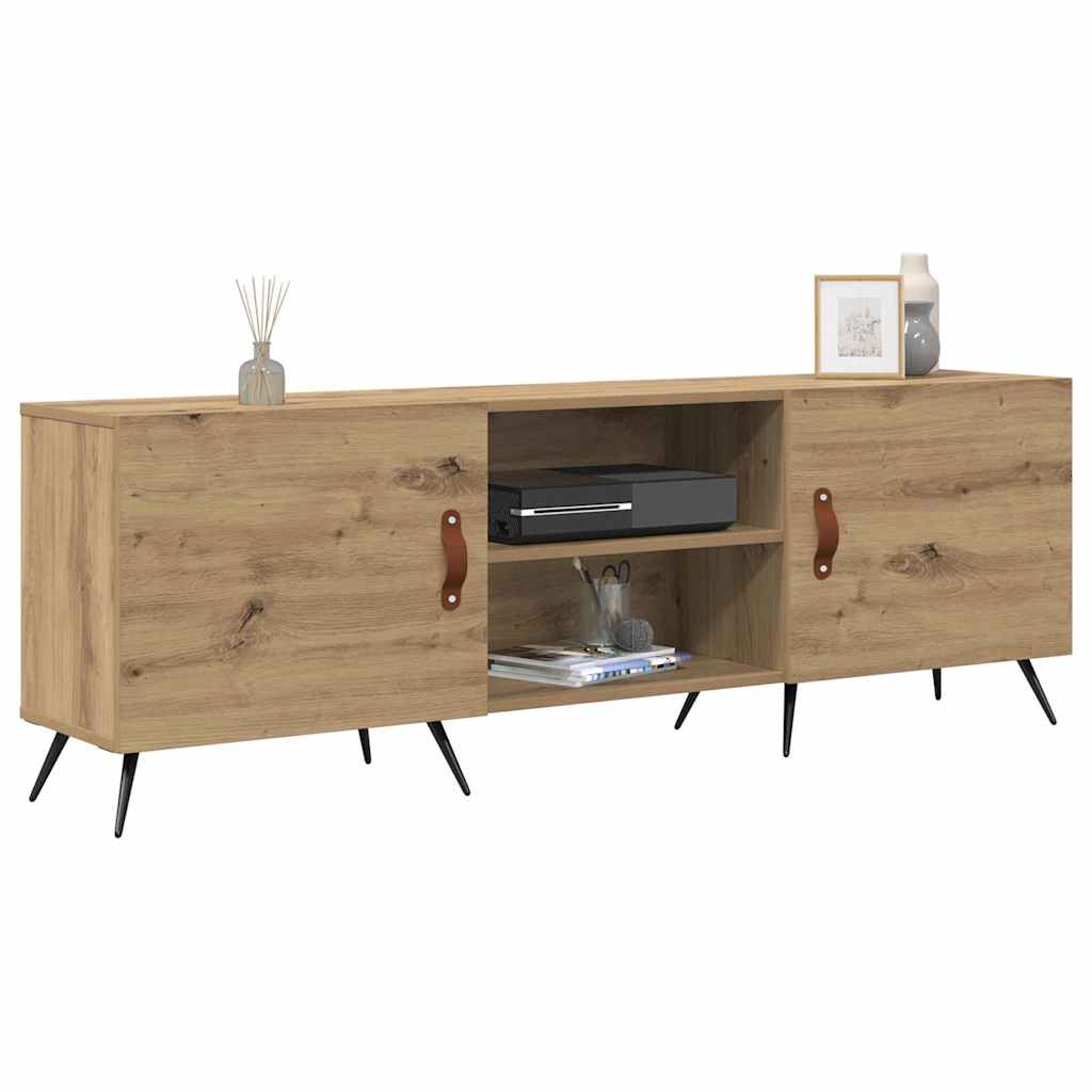 Cabinet TV stejar artizanal 150 x 30 x 50 cm Lemn compozit — imaginea 3