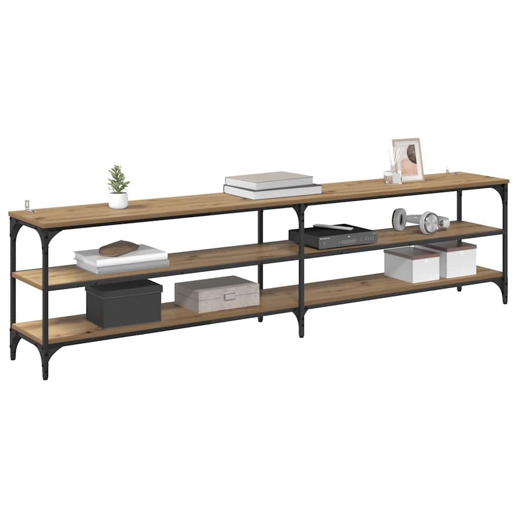 Cabinet TV Stejar Artizanal 200 x 30 x 50 cm — imaginea 4