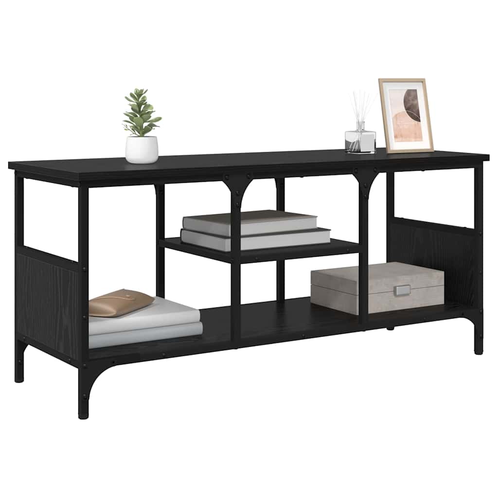Cabinet TV Stejar Negru 100 x 35 x 45 cm — imaginea 4