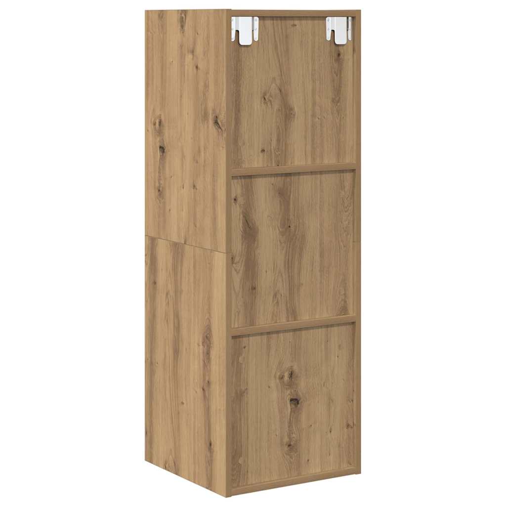 Cabinet TV stejar artizanal 37 x 37 x 107 cm Lemn compozit — imaginea 3