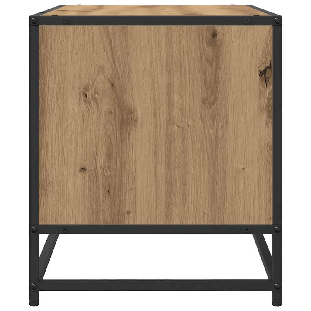 Cabinet TV stejar artizanal 61 x 40 x 46 cm Lemn compozit — imaginea 6