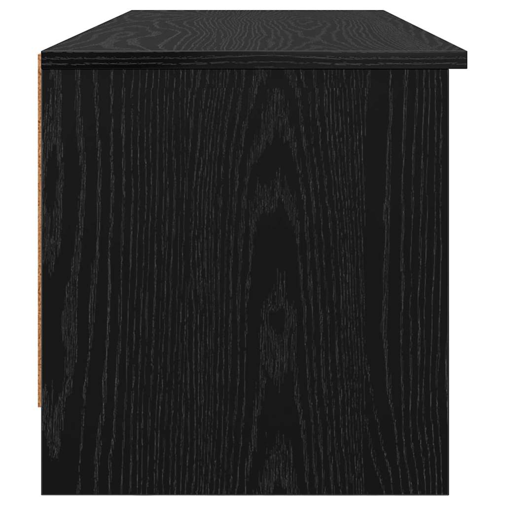 Cabinet TV Stejar Negru 102 x 35 x 36,5 cm Lemn compozit — imaginea 8