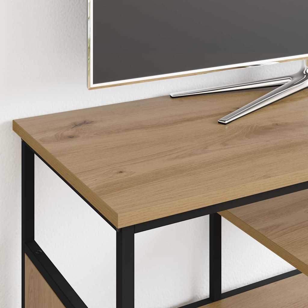 Cabinet TV Stejar Artizanal 100 x 35 x 45 cm — imaginea 5
