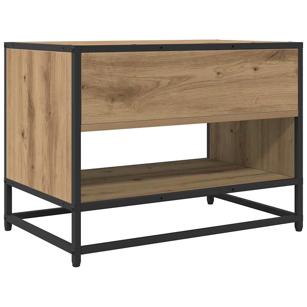 Cabinet TV stejar artizanal 61 x 40 x 46 cm Lemn compozit — imaginea 7