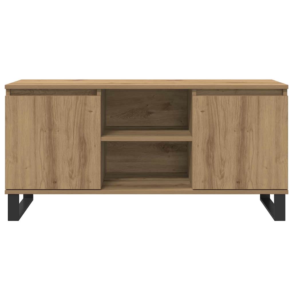 Cabinet TV Stejar Artizanal 104 x 35 x 50 cm Lemn compozit — imaginea 7