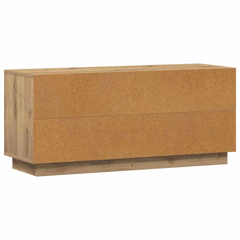 Cabinet TV Stejar Artizanal 102 x 35 x 45 cm Lemn compozit — imaginea 9