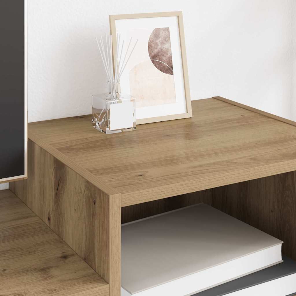 Cabinet TV Stejar Artizanal 160 x 35 x 55 cm Lemn compozit — imaginea 5