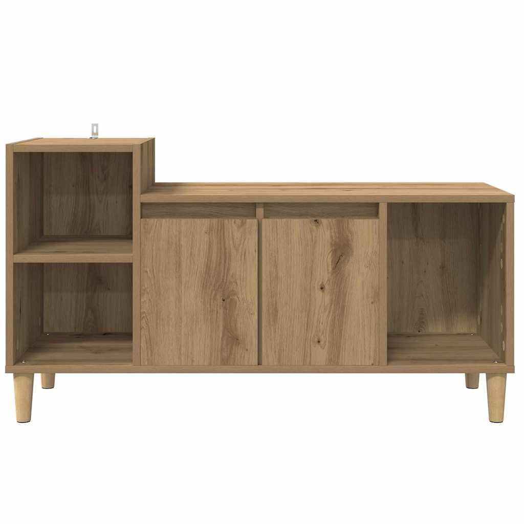 Cabinet TV Stejar Artizanal 100 x 35 x 55 cm Lemn compozit — imaginea 7