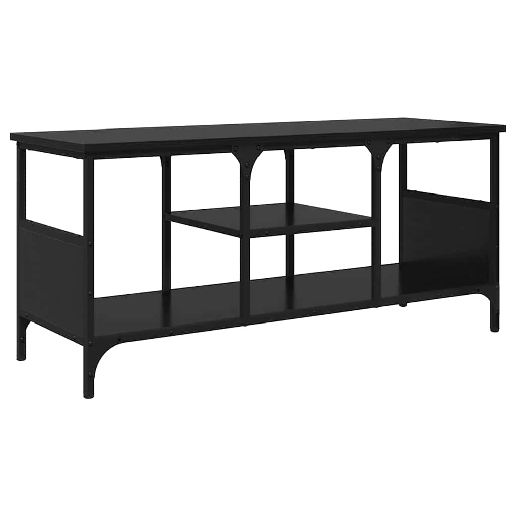 Cabinet TV Stejar Negru 100 x 35 x 45 cm — imaginea 8