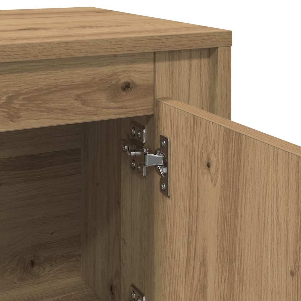 Cabinet TV Stejar Artizanal 102 x 35 x 45 cm Lemn compozit — imaginea 10