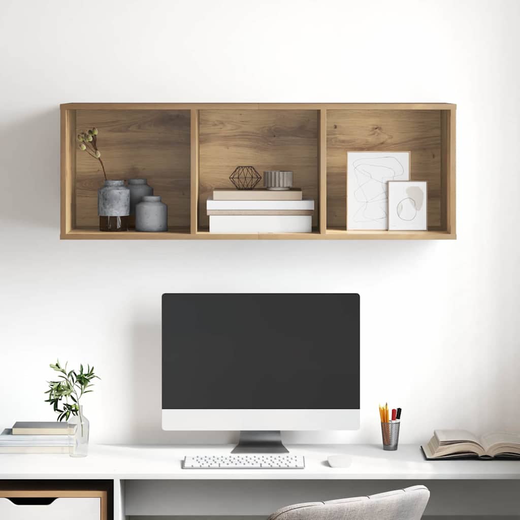 Cabinet TV stejar artizanal 37 x 37 x 107 cm Lemn compozit — imaginea 6