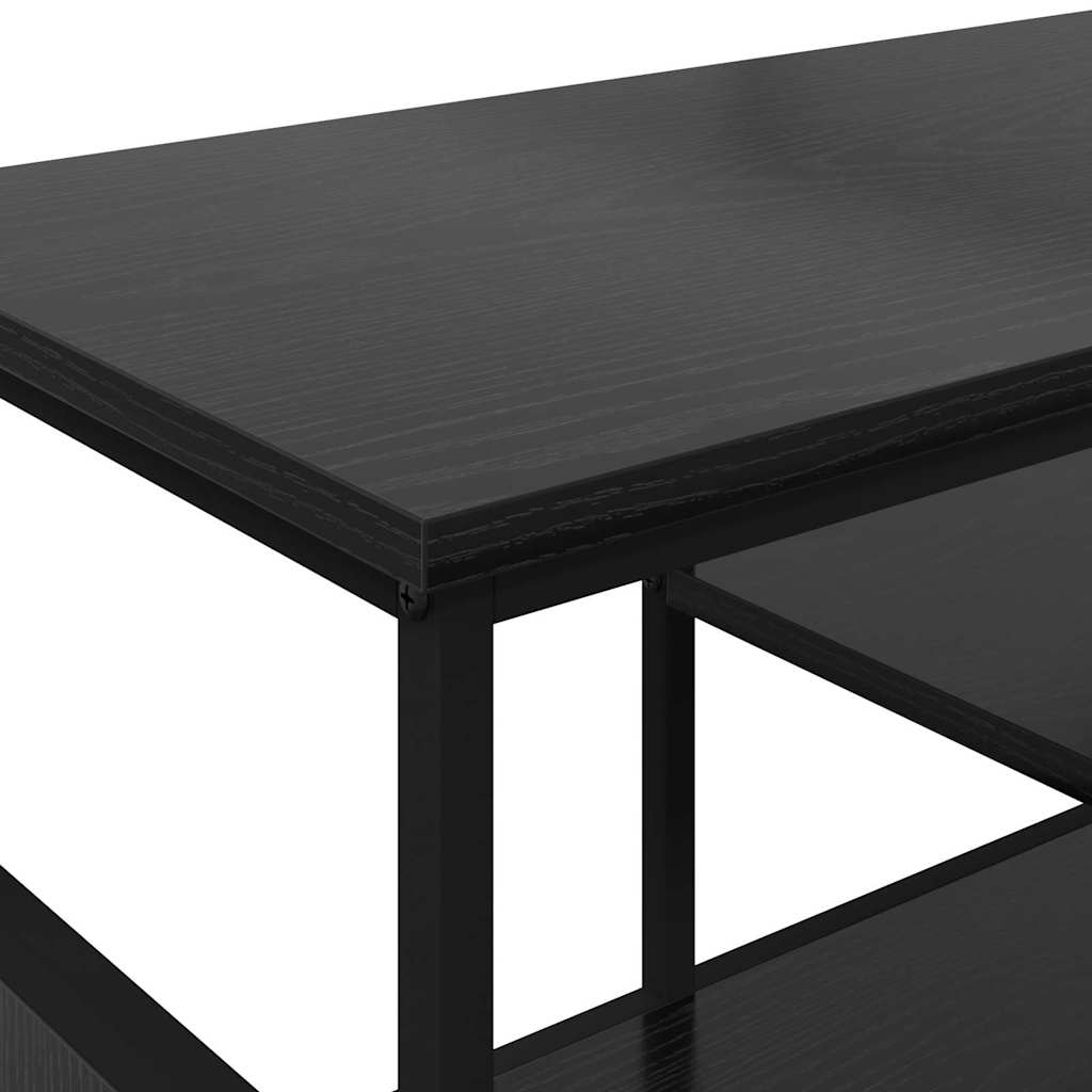 Cabinet TV Stejar Negru 100 x 35 x 45 cm — imaginea 9