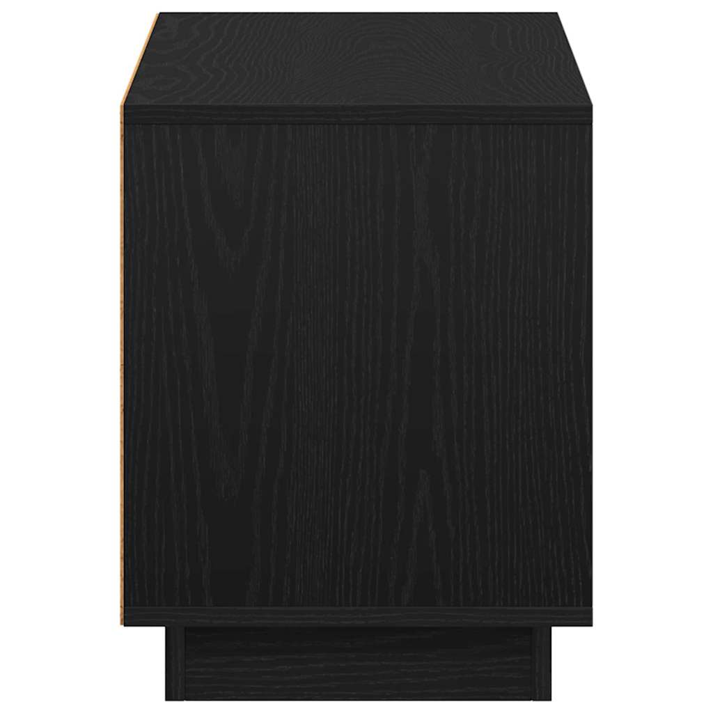Cabinet TV Stejar Negru 102 x 35 x 45 cm Lemn compozit — imaginea 8