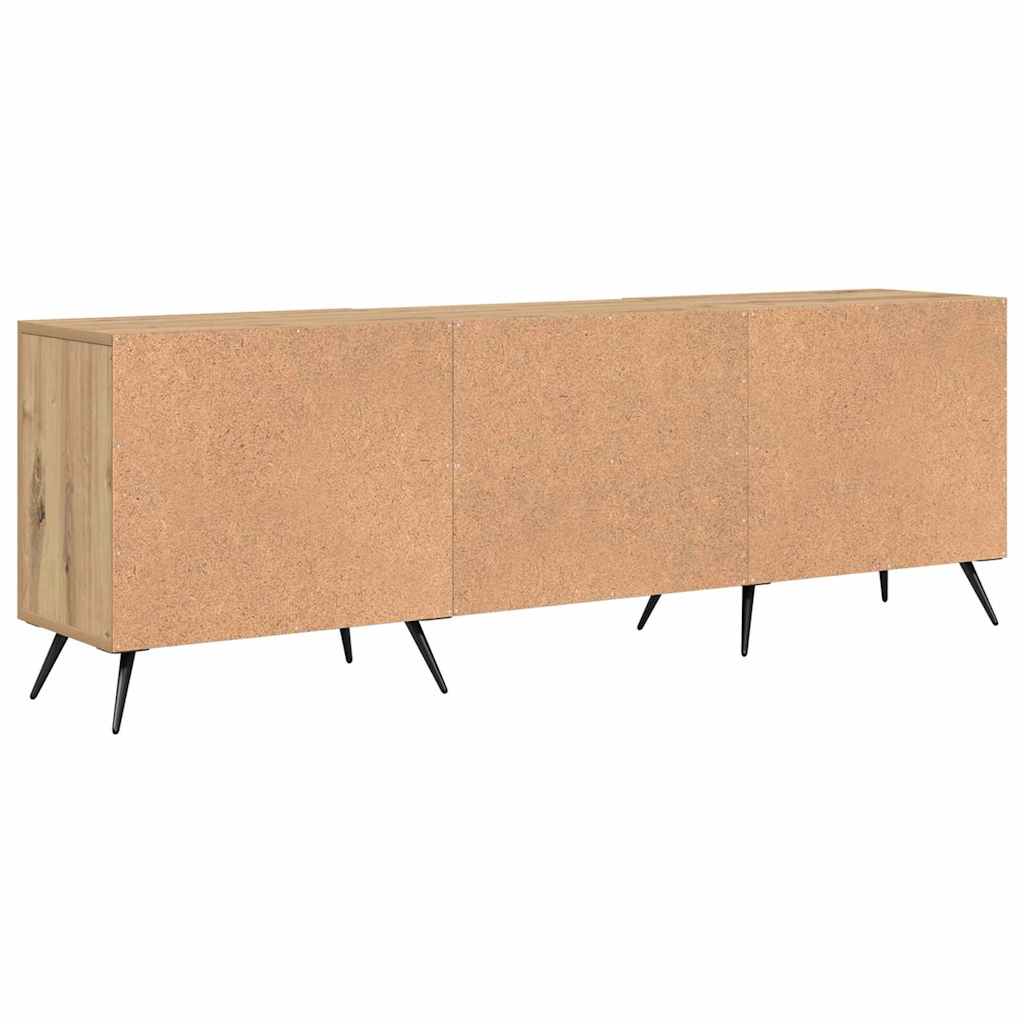 Cabinet TV stejar artizanal 150 x 30 x 50 cm Lemn compozit — imaginea 8