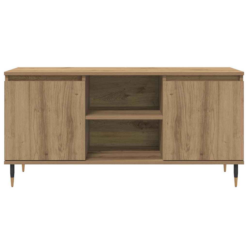 Cabinet TV Stejar Artizanal 104 x 35 x 50 cm Lemn compozit — imaginea 7