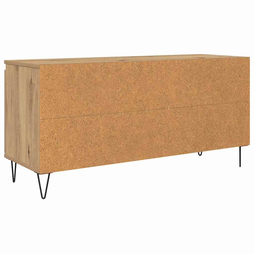 Cabinet TV Stejar Artizanal 104 x 35 x 50 cm Lemn compozit — imaginea 9