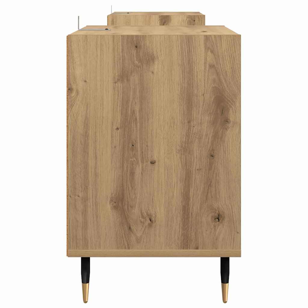 Cabinet TV Stejar Artizanal 160 x 35 x 55 cm Lemn compozit — imaginea 8