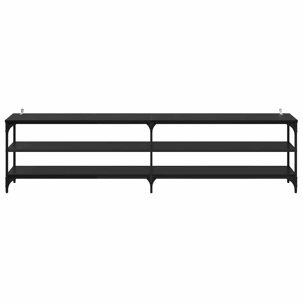 Cabinet TV Stejar Negru 200 x 30 x 50 cm — imaginea 6