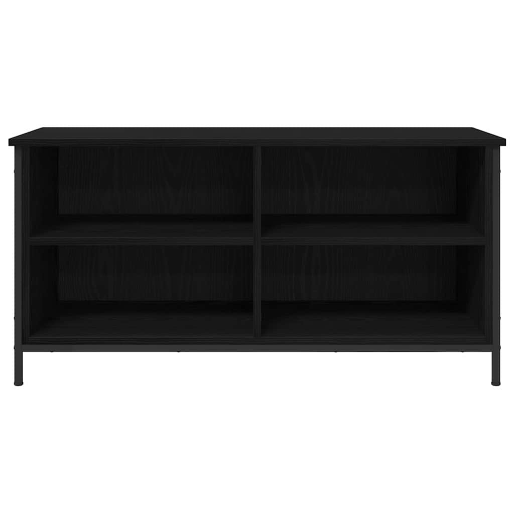 Cabinet TV Stejar Negru 100 x 40 x 50 cm Lemn compozit — imaginea 6