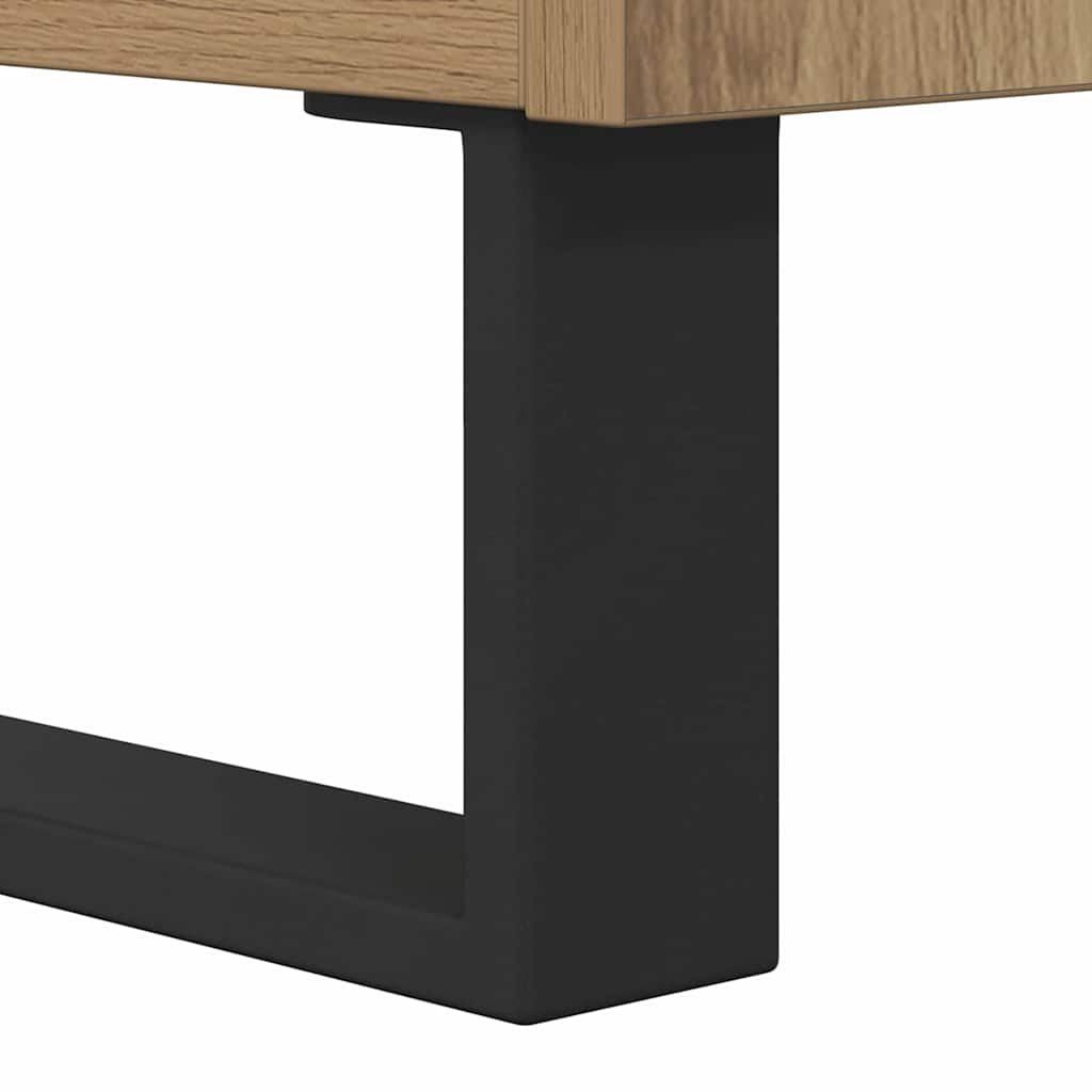 Cabinet TV Stejar Artizanal 104 x 35 x 50 cm Lemn compozit — imaginea 11