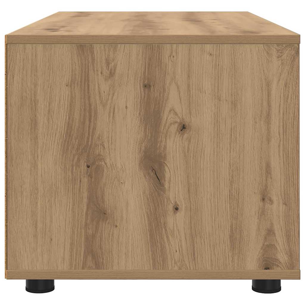 Cabinet TV Stejar Artizanal 100 x 48 x 43 cm Lemn compozit — imaginea 8