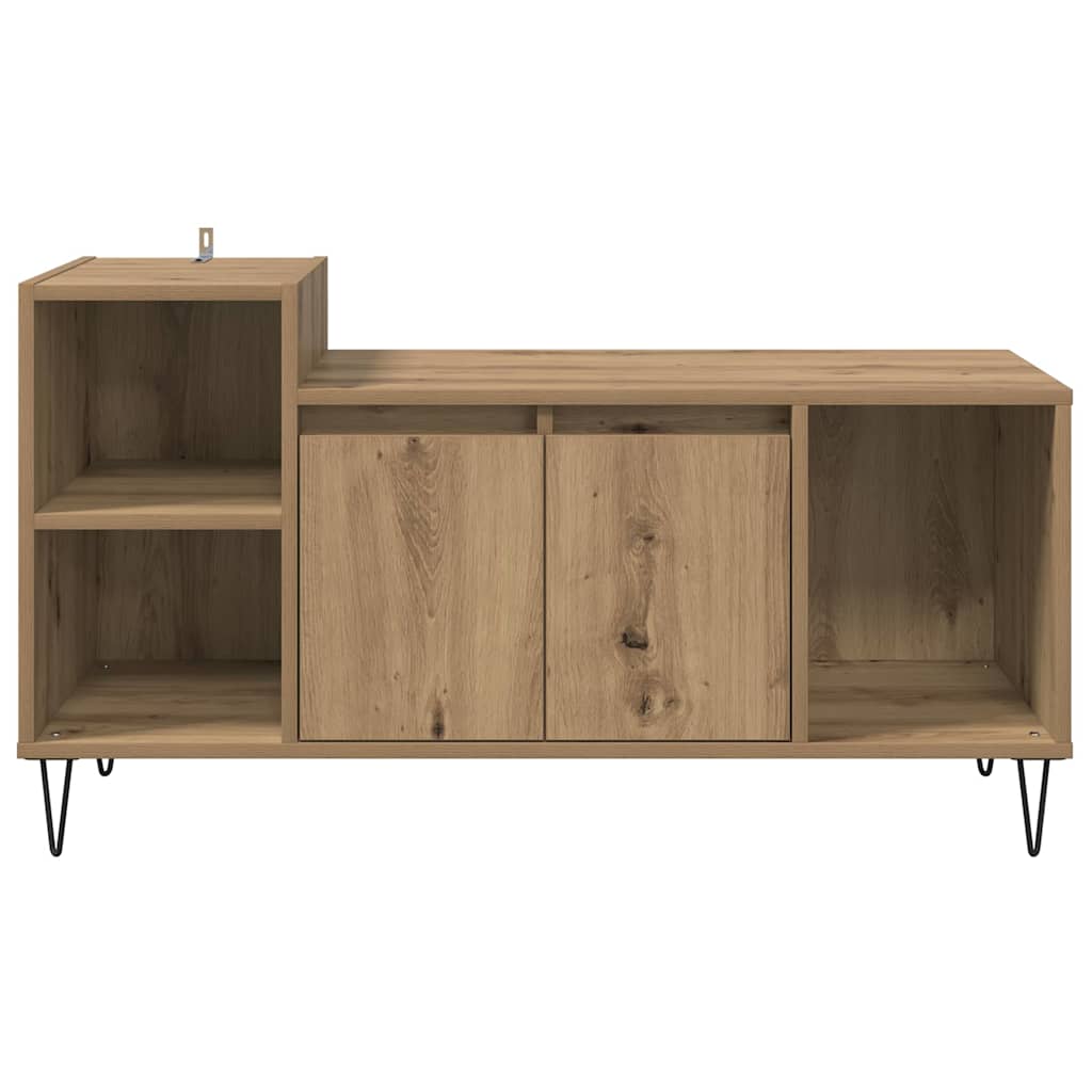 Cabinet TV Stejar Artizanal 100 x 35 x 55 cm Lemn compozit — imaginea 8
