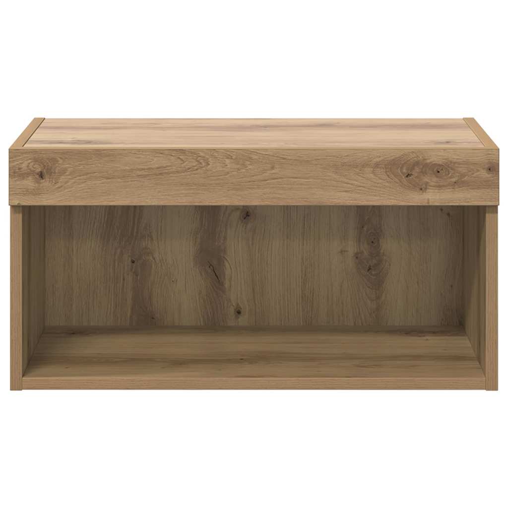 Cabinet TV Stejar Artizanal 60 x 30 x 30 cm Lemn compozit — imaginea 8