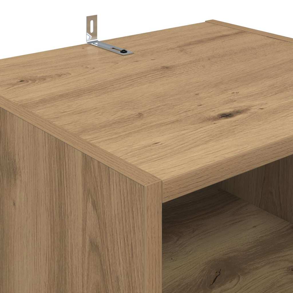 Cabinet TV Stejar Artizanal 160 x 35 x 55 cm Lemn compozit — imaginea 10