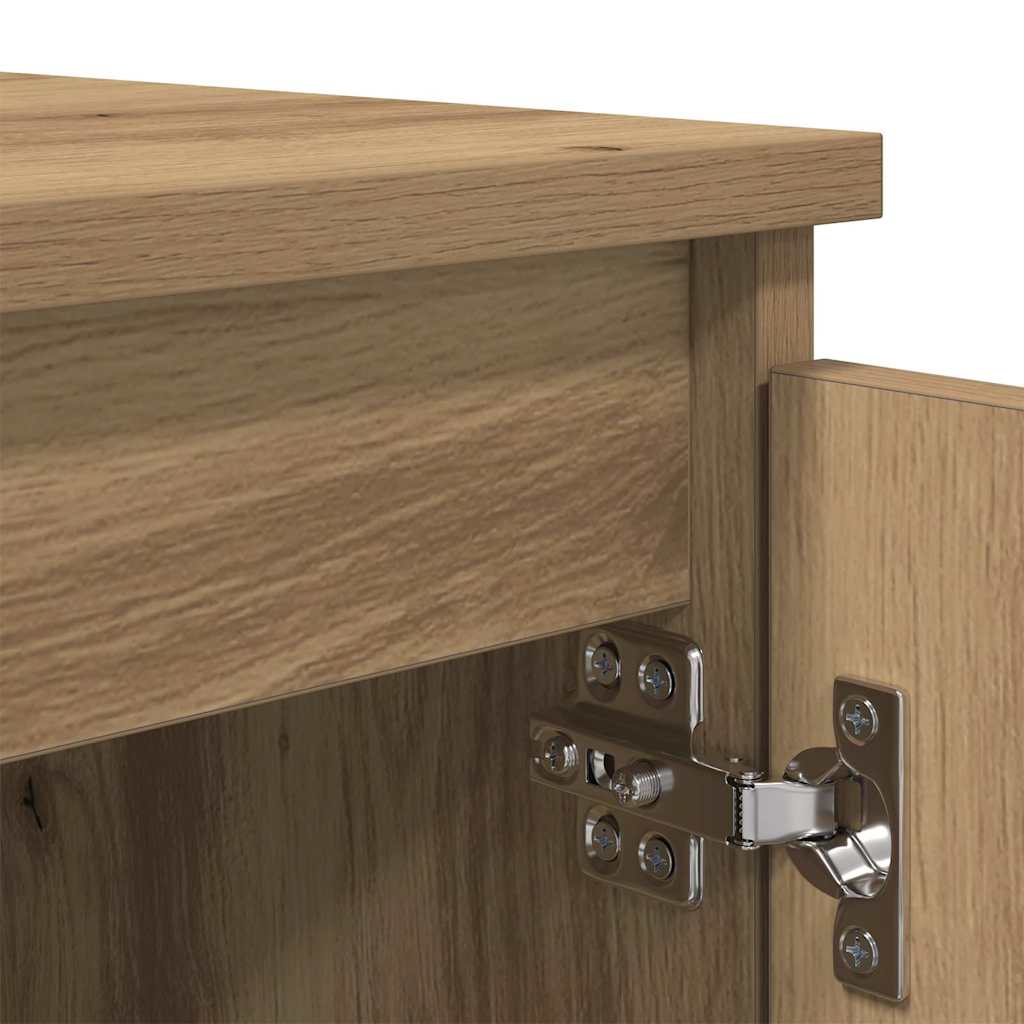 Cabinet TV Stejar Artizanal 104 x 35 x 50 cm Lemn compozit — imaginea 10