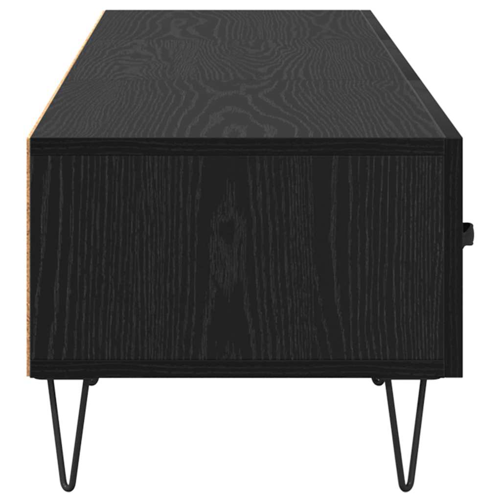 Cabinet TV Stejar negru 150 x 36 x 30 cm Lemn compozit — imaginea 8