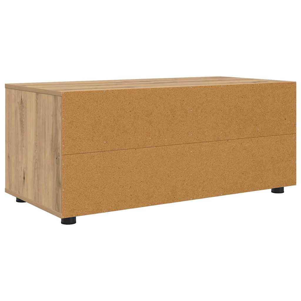 Cabinet TV Stejar Artizanal 100 x 48 x 43 cm Lemn compozit — imaginea 9