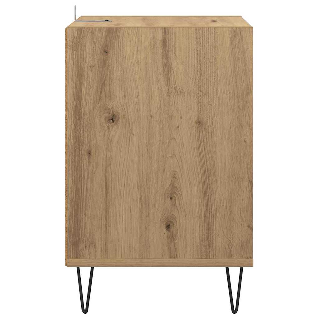 Cabinet TV Stejar Artizanal 100 x 35 x 55 cm Lemn compozit — imaginea 9