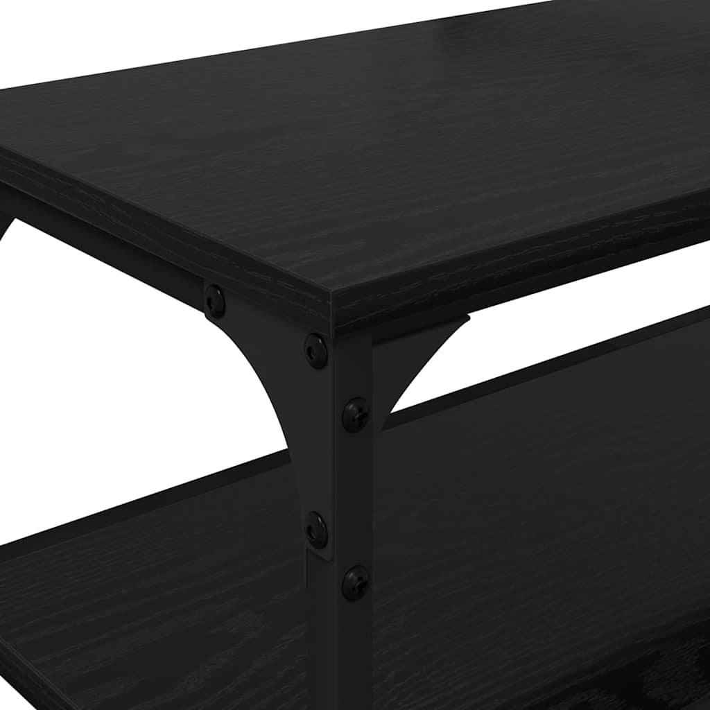 Cabinet TV Stejar Negru 160 x 30 x 50 cm — imaginea 12