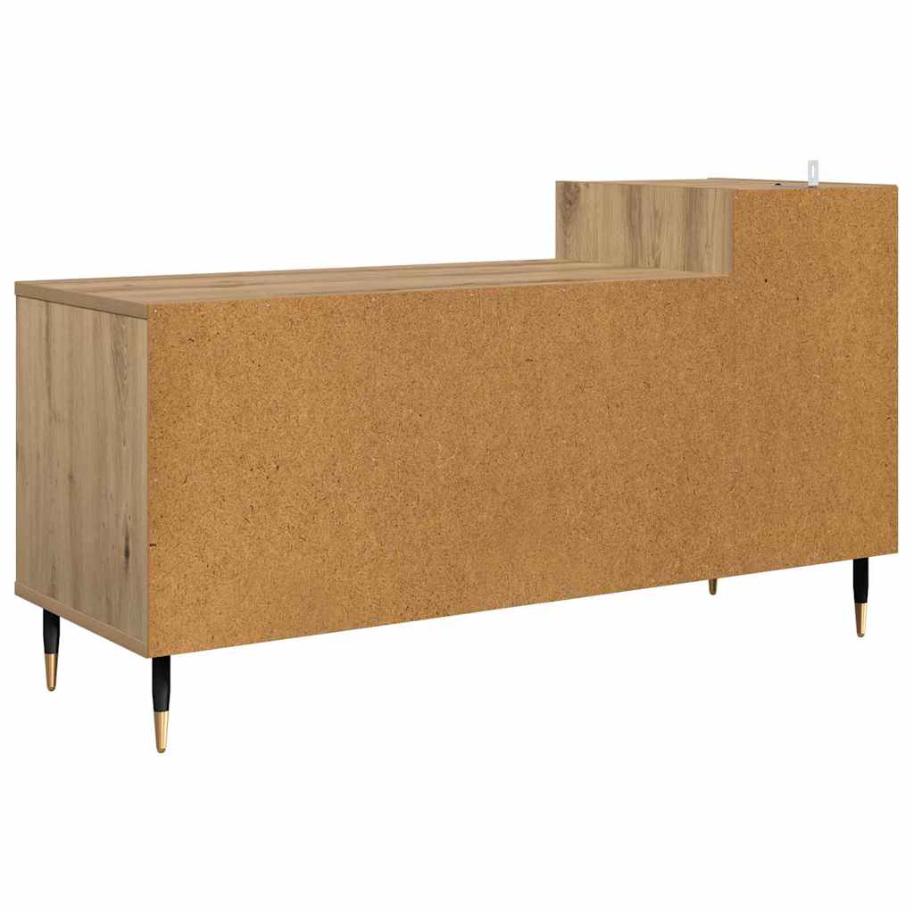 Cabinet TV Stejar Artizanal 100 x 35 x 55 cm Lemn compozit — imaginea 9