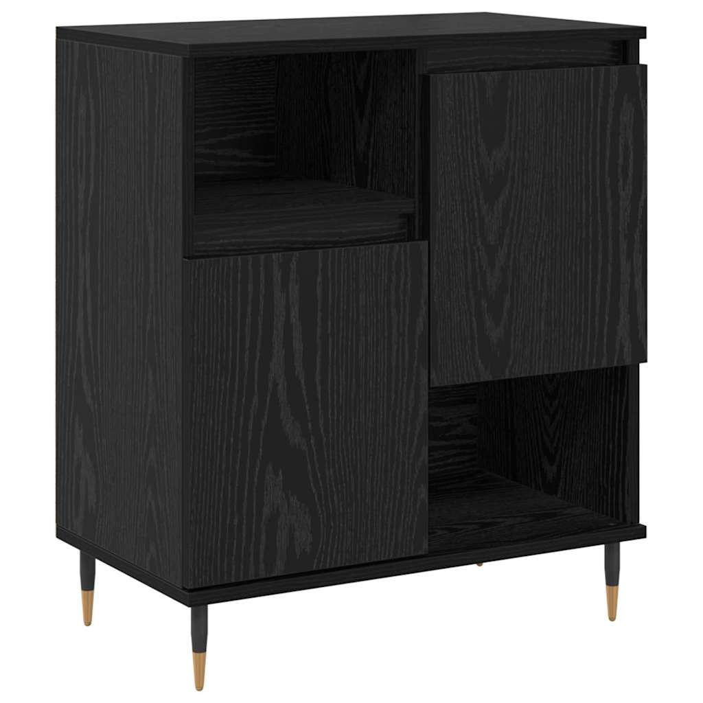 Bufet Stejar negru 60 x 35 x 70 cm Lemn compozit