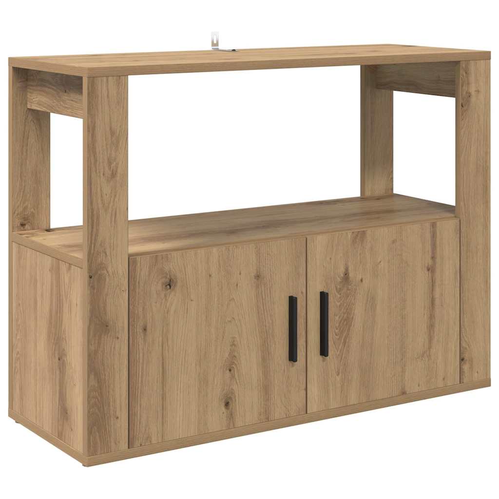 Bufet stejar artizanal 80 x 30 x 60 cm Lemn compozit