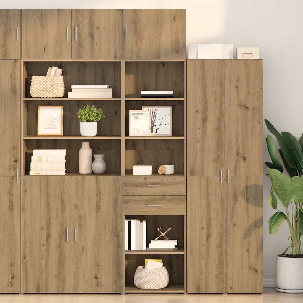 Bufet Stejar Artizanal 50 x 42,5 x 185 cm Lemn compozit — imaginea 2