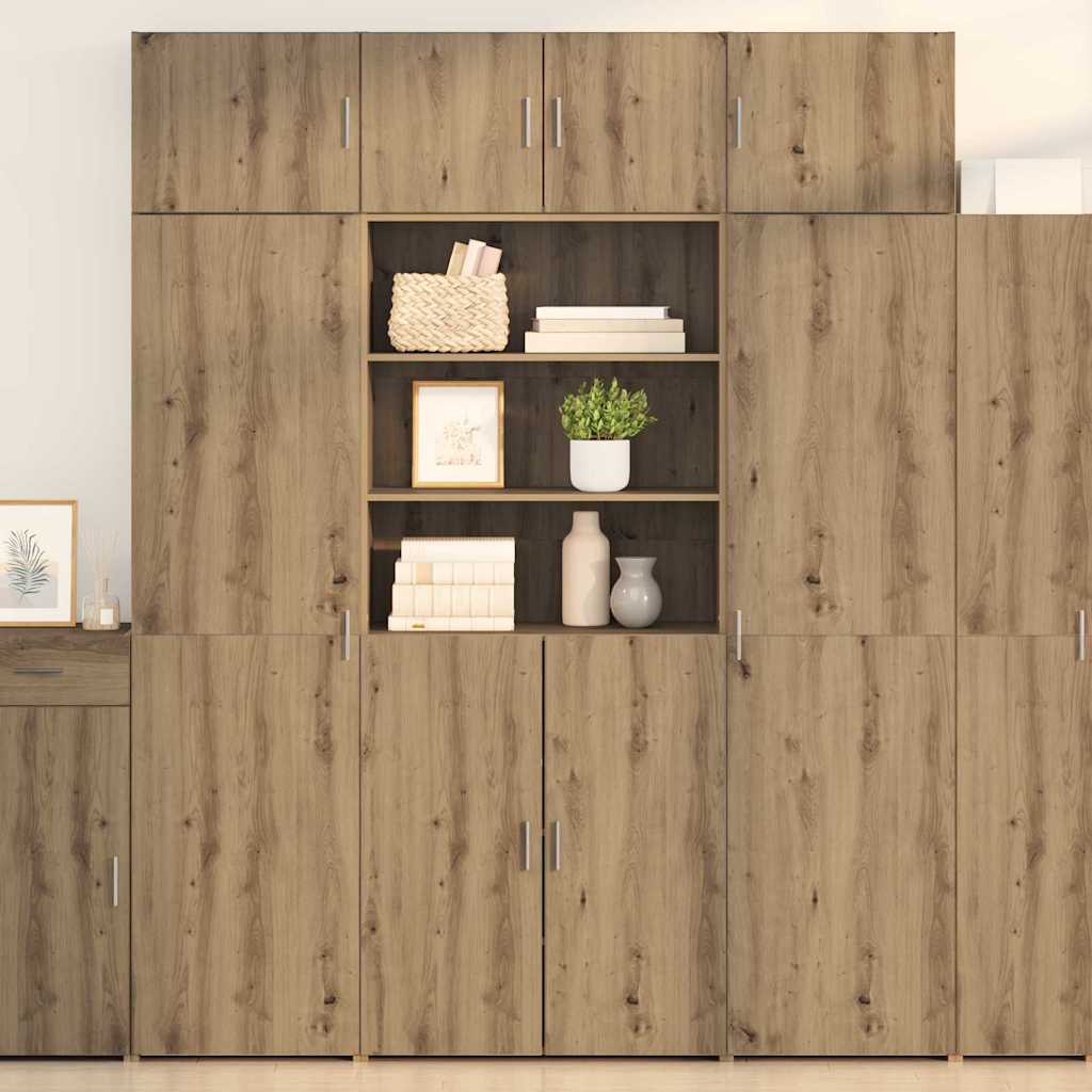 Bufet Stejar Artizanal 80 x 42,5 x 185 cm Lemn compozit — imaginea 2