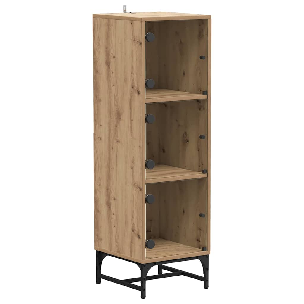 Bufet stejar artizanal 35 x 37 x 117 cm Lemn compozit — imaginea 2