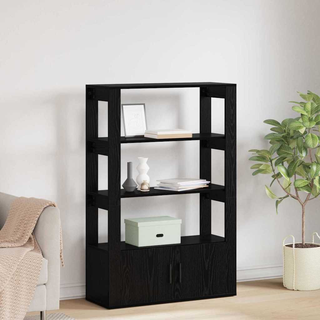 Bufet Stejar negru 30 x 80 x 119.5 cm Lemn compozit — imaginea 2