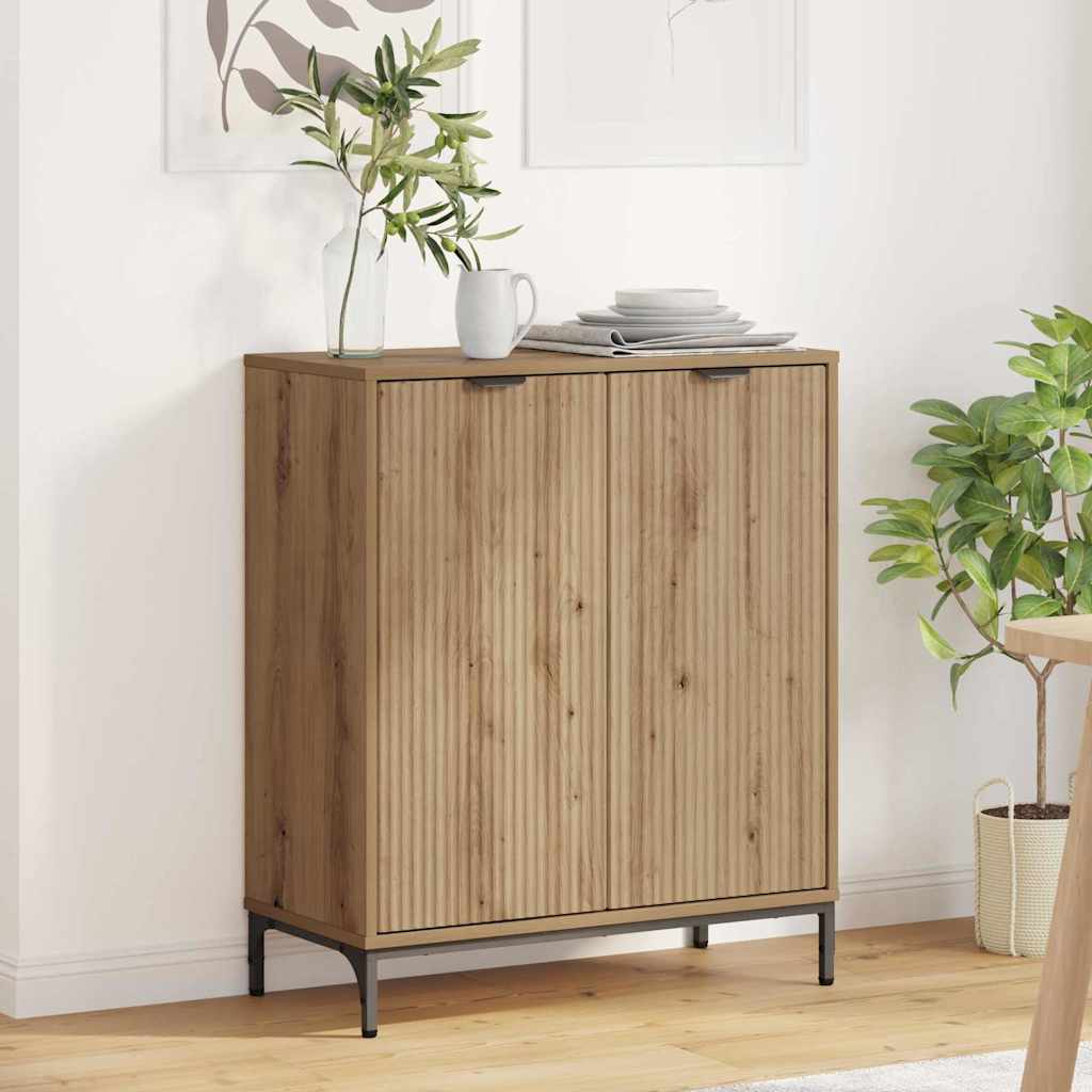 Bufet stejar artizanal 69.5 x 33 x 82 cm Lemn compozit — imaginea 2