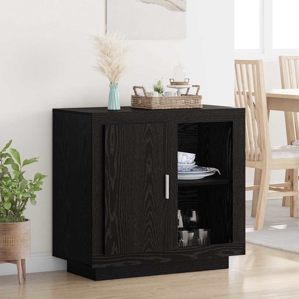 Bufet Stejar negru 40 x 80 x 75 cm Lemn compozit — imaginea 2