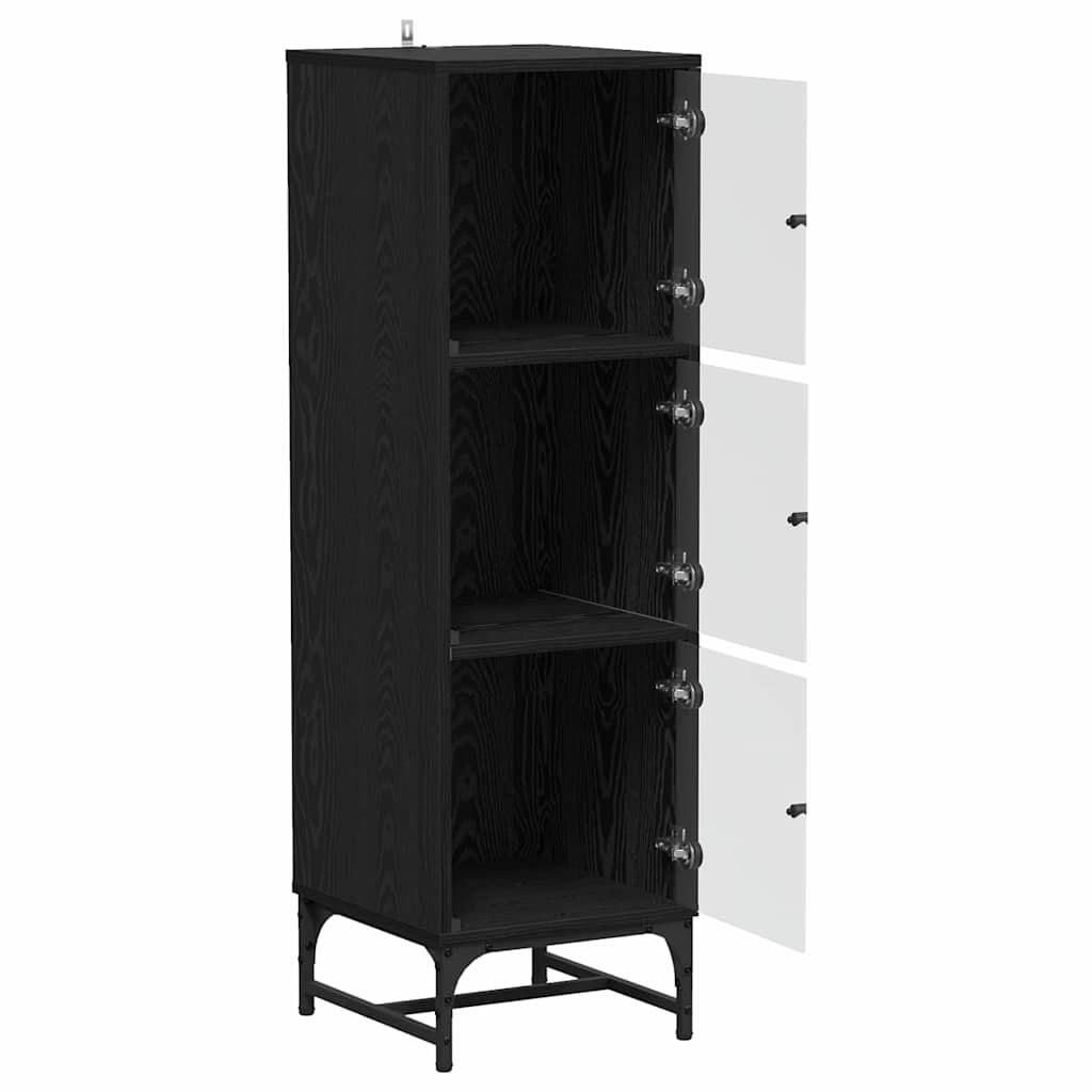 Bufet Stejar negru 35 x 37 x 117 cm Lemn compozit — imaginea 5