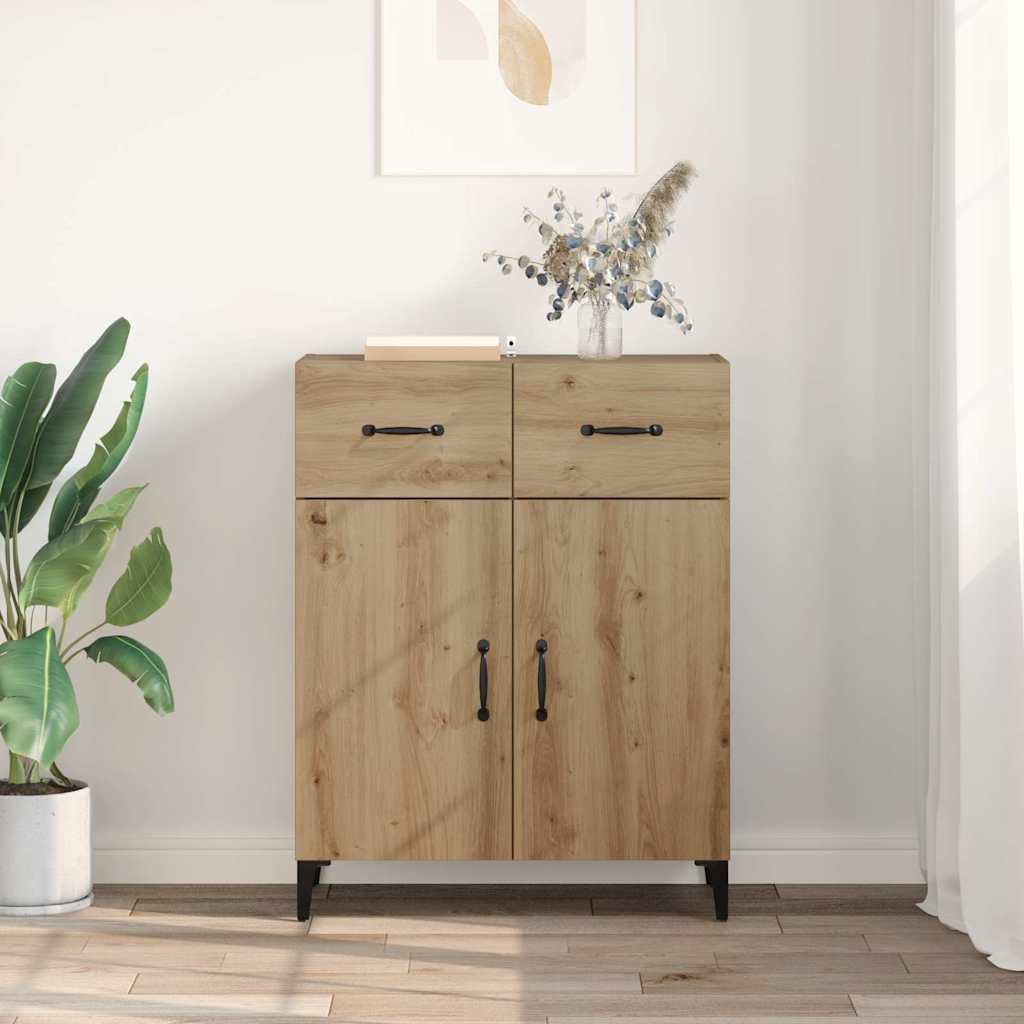 Bufet stejar artizanal 34 x 69.5 x 90 cm Lemn compozit — imaginea 5