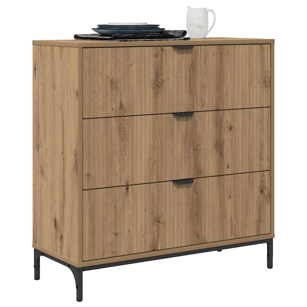 Bufet stejar artizanal 79.5 x 33 x 82 cm Lemn compozit — imaginea 4