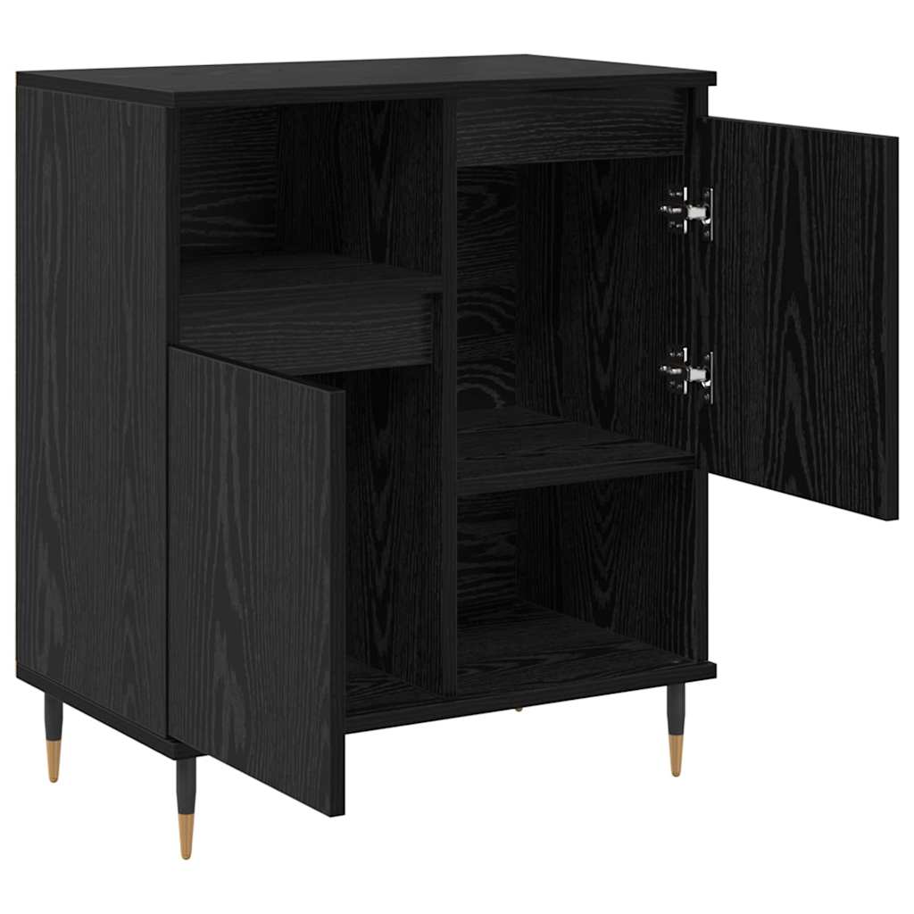 Bufet Stejar negru 60 x 35 x 70 cm Lemn compozit — imaginea 5
