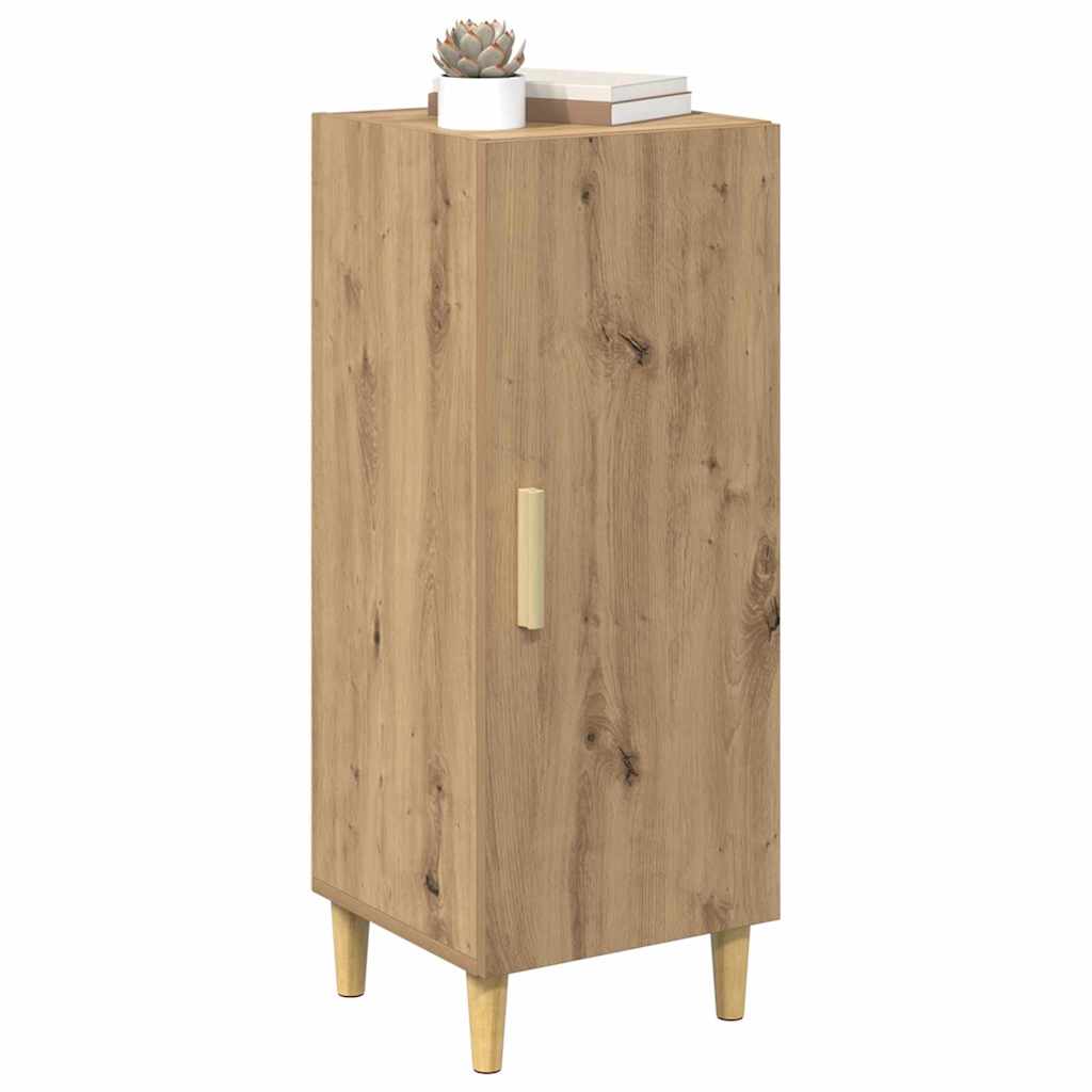 Bufet stejar artizanal 34.5 x 34 x 90 cm Lemn compozit — imaginea 3