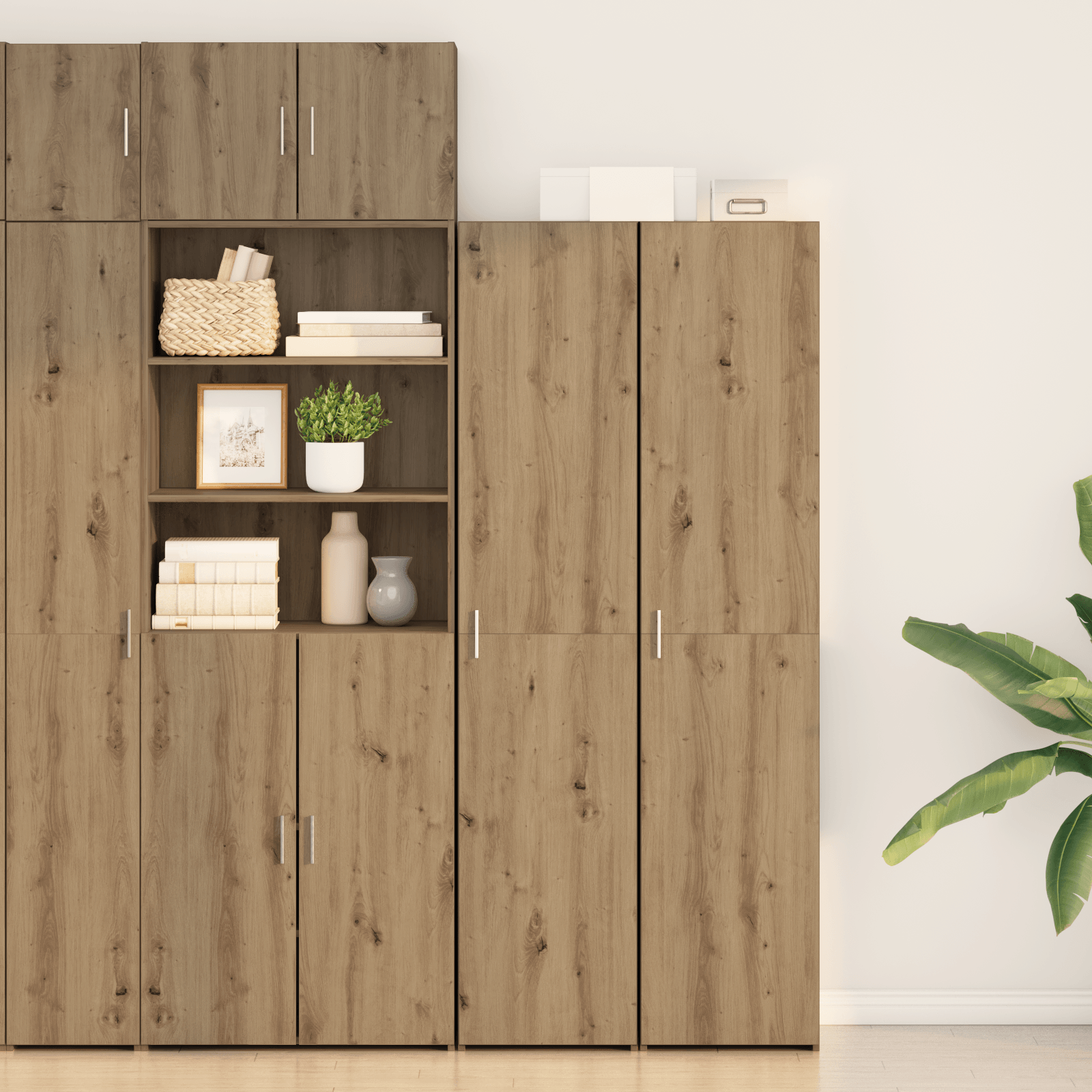 Bufet Stejar 40x42.5x185 cm Lemn prelucrat — imaginea 2