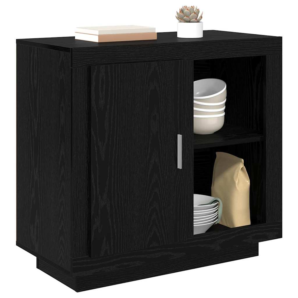 Bufet Stejar negru 40 x 80 x 75 cm Lemn compozit — imaginea 3